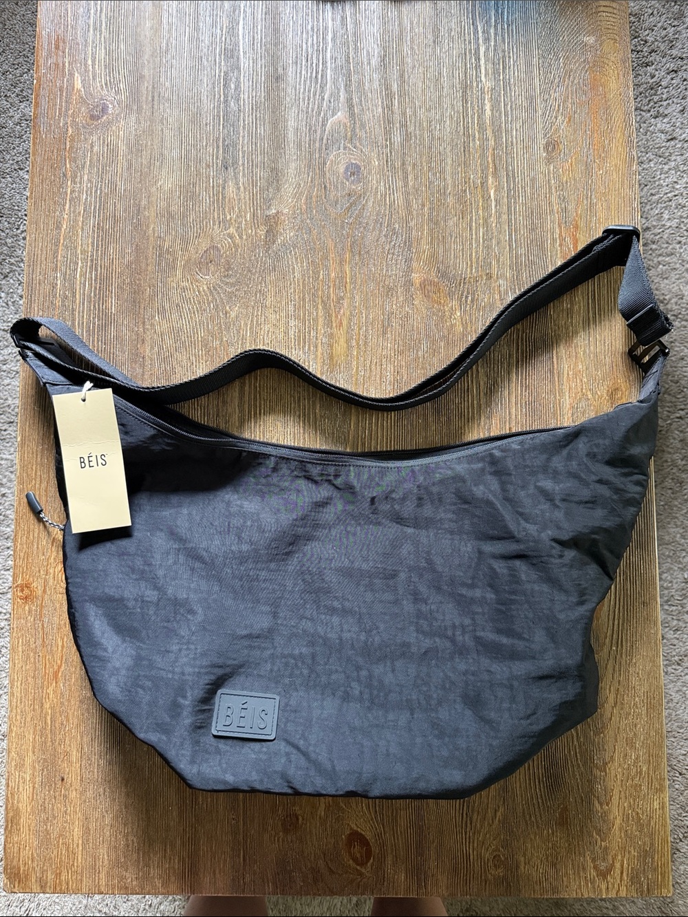 BEIS Black Crossbody Sling Bag